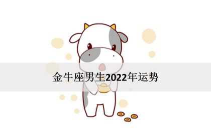 金牛座男生2022年运势，感情事业爱情完整版！